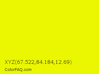 XYZ 67.522,84.184,12.69 Color Image