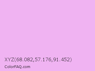 XYZ 68.082,57.176,91.452 Color Image