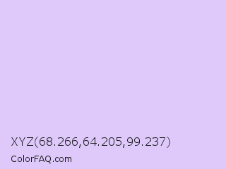 XYZ 68.266,64.205,99.237 Color Image