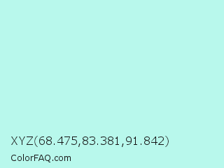 XYZ 68.475,83.381,91.842 Color Image