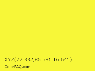 XYZ 72.332,86.581,16.641 Color Image
