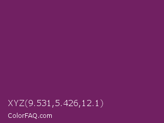 XYZ 9.531,5.426,12.1 Color Image