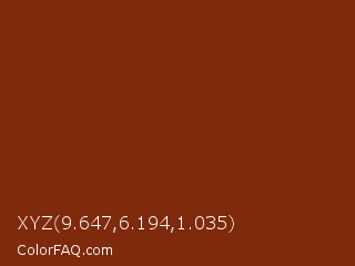 XYZ 9.647,6.194,1.035 Color Image
