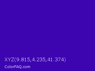 XYZ 9.815,4.235,41.374 Color Image