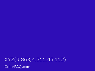 XYZ 9.863,4.311,45.112 Color Image