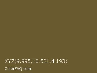 XYZ 9.995,10.521,4.193 Color Image