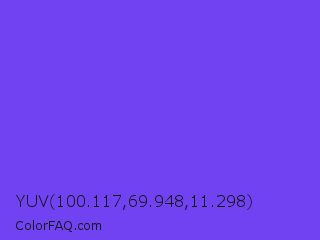 YUV 100.117,69.948,11.298 Color Image