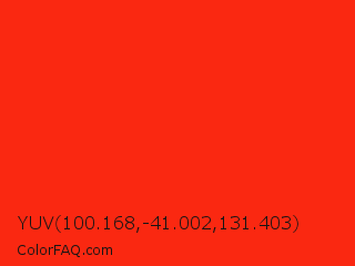YUV 100.168,-41.002,131.403 Color Image