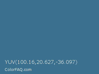 YUV 100.16,20.627,-36.097 Color Image