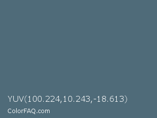 YUV 100.224,10.243,-18.613 Color Image
