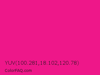 YUV 100.281,18.102,120.78 Color Image