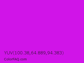 YUV 100.38,64.889,94.383 Color Image