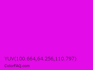 YUV 100.664,64.256,110.797 Color Image