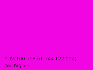 YUV 100.758,61.744,122.992 Color Image