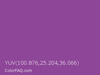 YUV 100.876,25.204,36.066 Color Image