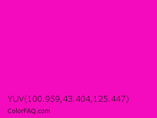 YUV 100.959,43.404,125.447 Color Image
