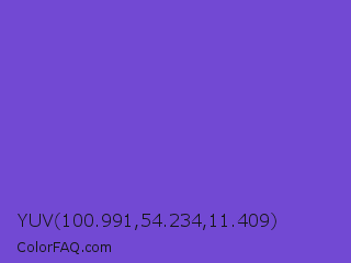 YUV 100.991,54.234,11.409 Color Image