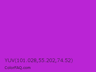 YUV 101.028,55.202,74.52 Color Image