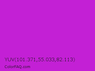 YUV 101.371,55.033,82.113 Color Image