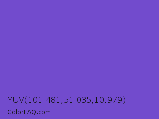 YUV 101.481,51.035,10.979 Color Image