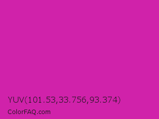 YUV 101.53,33.756,93.374 Color Image
