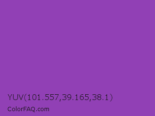 YUV 101.557,39.165,38.1 Color Image