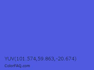 YUV 101.574,59.863,-20.674 Color Image