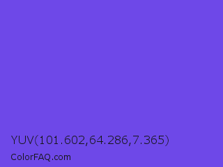YUV 101.602,64.286,7.365 Color Image