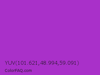YUV 101.621,48.994,59.091 Color Image