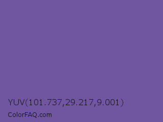 YUV 101.737,29.217,9.001 Color Image