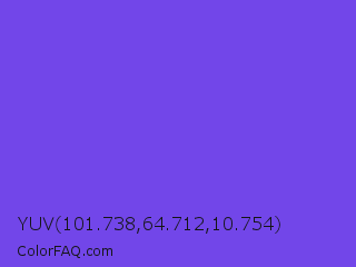 YUV 101.738,64.712,10.754 Color Image