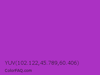 YUV 102.122,45.789,60.406 Color Image