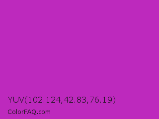 YUV 102.124,42.83,76.19 Color Image