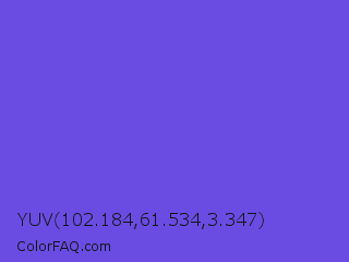 YUV 102.184,61.534,3.347 Color Image