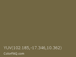 YUV 102.185,-17.346,10.362 Color Image