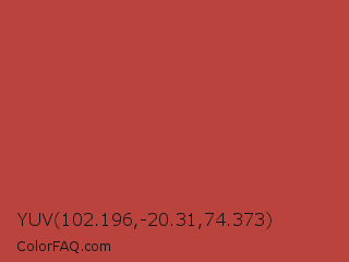 YUV 102.196,-20.31,74.373 Color Image