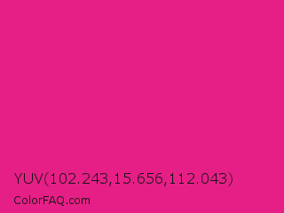 YUV 102.243,15.656,112.043 Color Image