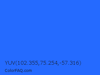 YUV 102.355,75.254,-57.316 Color Image