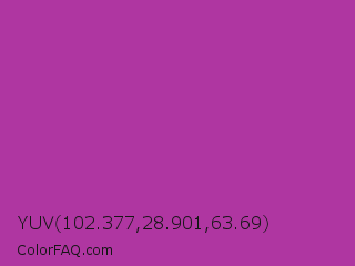 YUV 102.377,28.901,63.69 Color Image