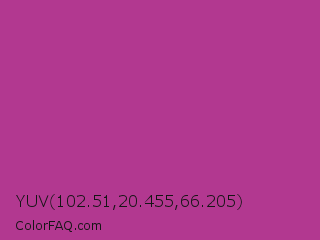 YUV 102.51,20.455,66.205 Color Image
