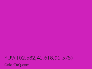 YUV 102.582,41.618,91.575 Color Image