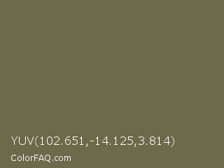 YUV 102.651,-14.125,3.814 Color Image