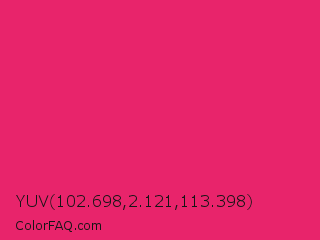 YUV 102.698,2.121,113.398 Color Image