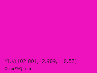 YUV 102.801,42.989,118.57 Color Image