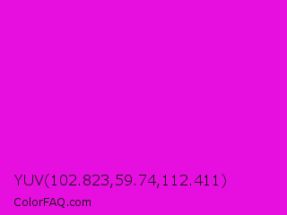 YUV 102.823,59.74,112.411 Color Image