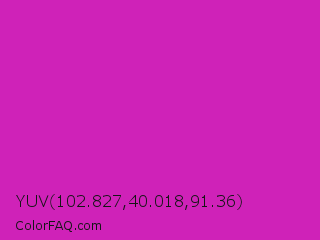 YUV 102.827,40.018,91.36 Color Image