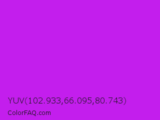 YUV 102.933,66.095,80.743 Color Image