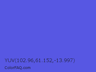 YUV 102.96,61.152,-13.997 Color Image