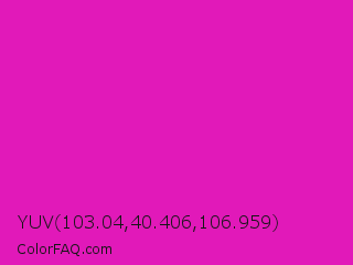 YUV 103.04,40.406,106.959 Color Image