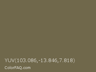 YUV 103.086,-13.846,7.818 Color Image